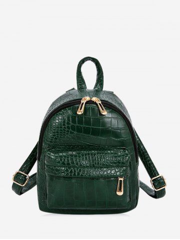 Snakeskin Embossed Mini Backpack