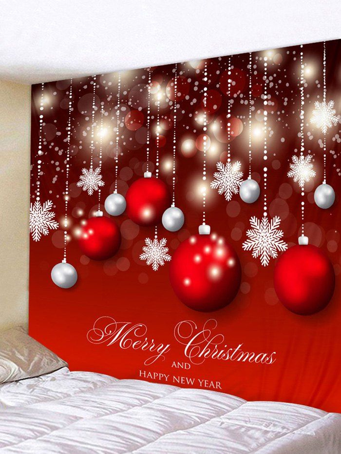 DressLily.com: Photo Gallery - Wall Art Christmas Ball Snowflakes Print ...