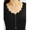 Collier Long à Chaîne Losange Pendant - Argent 