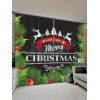 Rideaux de Fenêtre de Noël et Cerf Imprimé 2 Panneaux - multicolor W30 X L65 INCH X 2PCS