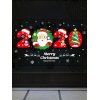 Autocollant Mural Père Noël et Sapin Imprimés - multicolor A 45X60CM