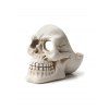 Cendrier Décoration d'Halloween en Forme de Crâne en Résine - Blanc 