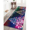 Tapis de Sol de Noël Anit-Dérapante Sapin de Noël Coloré Imprimé - multicolor F W24 X L71 INCH