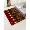 Tapis de Sol Bougie de Noël Brillante - Rouge W47 X L63 INCH
