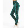 Legging 3D Imprimé Jersey à Taille Haute - Vert Tortue de Mer ONE SIZE