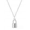 Collier Simple Verrouillage en Cuivre - Argent 