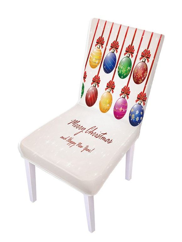 Housse de Chaise Elastique Noël Design - multicolor B 