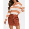 Distressed Pull rayé - Tangerine ONE SIZE