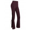 Pantalon de Cloche à Lacets - Rouge Vineux 3XL