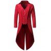 Button Decoration Long Sleeves Casual Blazer - RED M