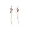 Boucles d'Oreilles Sapin de Noël en Fausse Perle à Frange - Or STICK