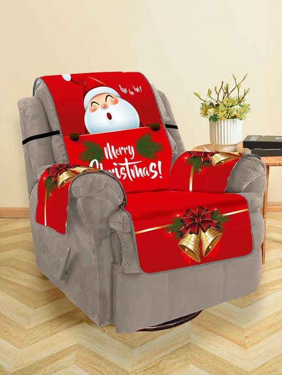 Housse de Canapé Cloche de Noël et Père Noël Design - multicolor SINGLE SEAT