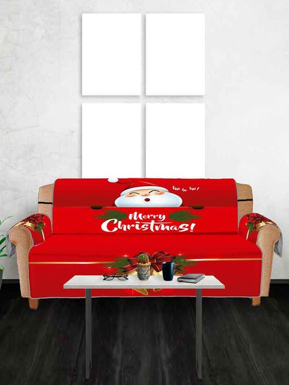 Housse de Canapé Cloche de Noël et Père Noël Design - multicolor THREE SEATS