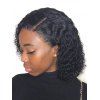 Perruque de Crai Cheveux Humain Bouclée avec Dentelle en Avant - Noir Naturel 14INCH