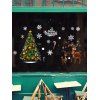 Ensemble d'Autocollant Mural Joyeux Noël Motif de Cerf et de Sapin - multicolor A 30X50X2CM
