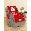 Christmas Bell Santa Claus Design Couch Cover - multicolor SINGLE SEAT