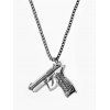Hip-hop Pendant Gun Shape Necklace - GUNMETAL 