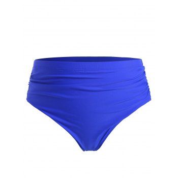 

Plus Size Printed Flounce Tankini Swimwear, Blue