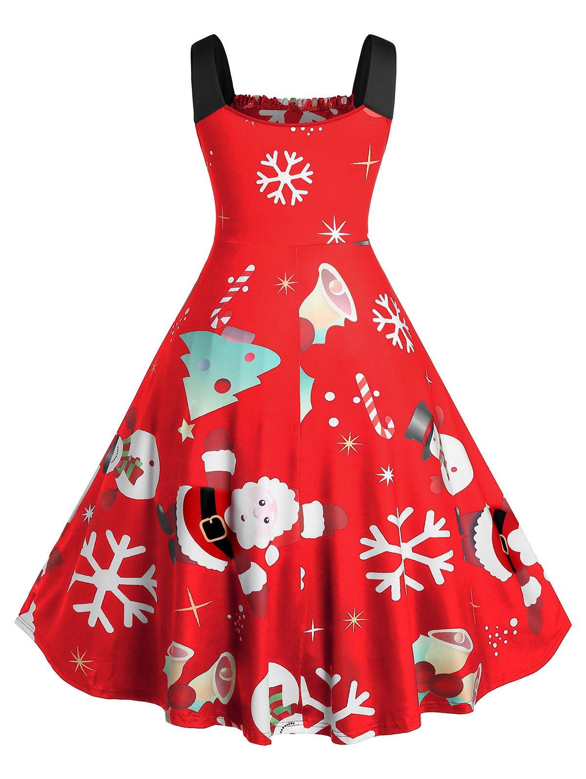 plus size red christmas dress