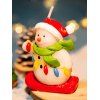 Bougie Décorative en Forme de Père Noël Cerf et Bonhomme de Neige - multicolor C 