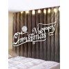 Tapisserie de Noël Imperméable Lettre et Grain de Bois Imprimés - multicolor W91 X L71 INCH