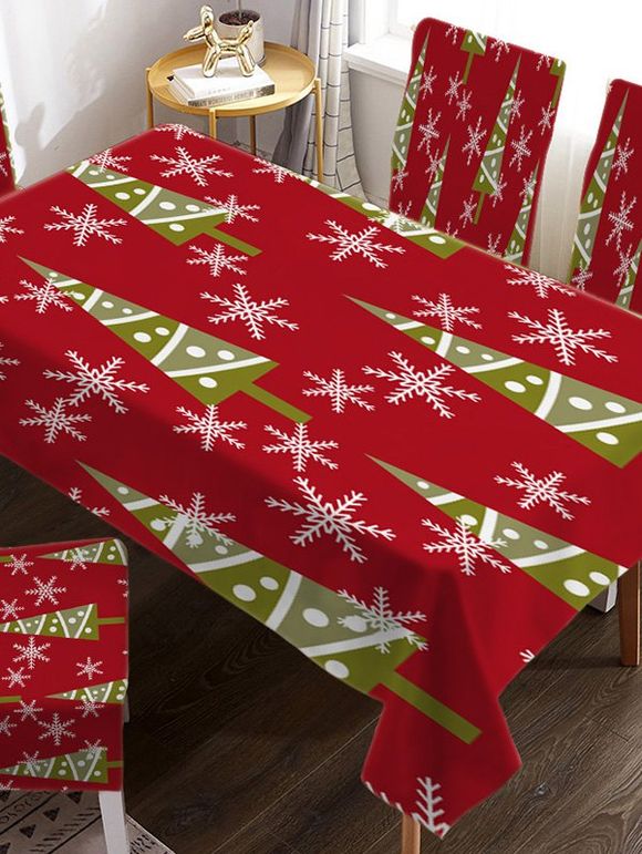 Nappe de Table de Noël Design Imperméable en Tissu - multicolor A W55 X L71 INCH