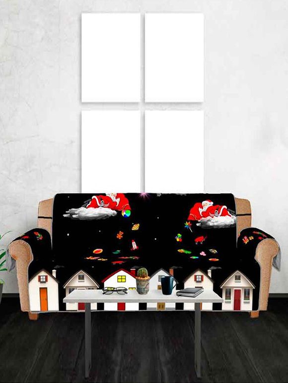 Housse de Canapé Motif de Père Noël et de Cadeau - multicolor THREE SEATS