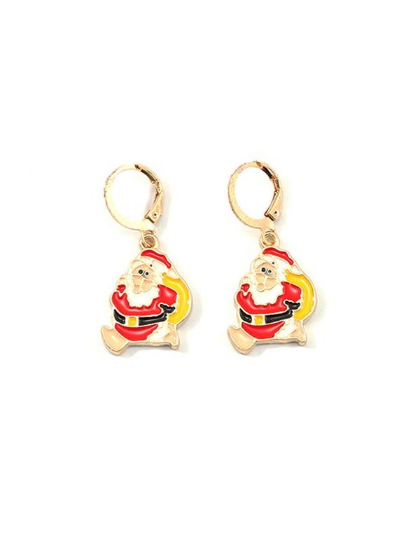 Boucles d'Oreilles de Noël Dessin Animé Design - multicolor FATHER CHRISTMAS