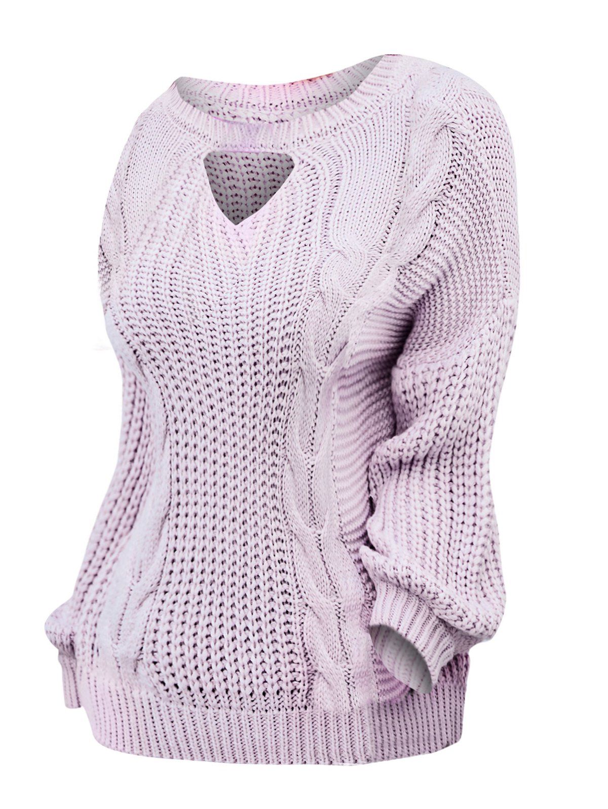 plus size keyhole sweater