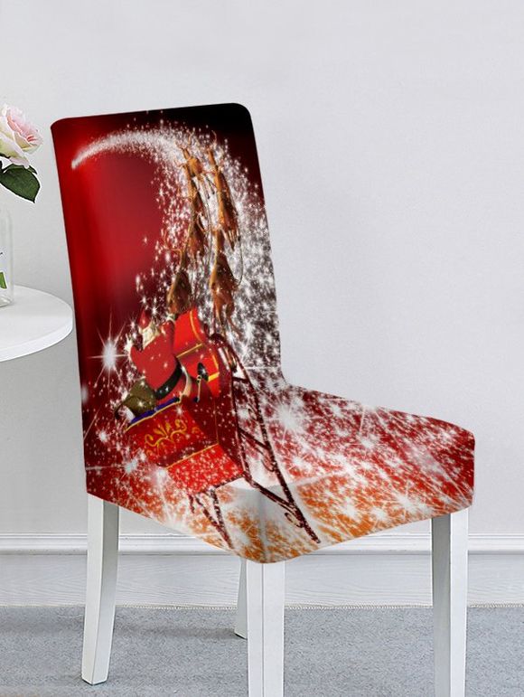 House de Chaise Père Noël Boule et Flocon de Neige Imprimés - multicolor D 