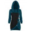 Tricot Boutonné à Col Bénitier - Bleu Lierre 3XL
