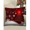 Christmas Print Throw Pillow Case - multicolor A W18 X L18 INCH