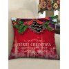 Taie d'Oreiller de Noël Imprimée - multicolor B W18 X L18 INCH
