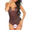 Body à Bretelle en Dentelle Transparente - Iris Pourpre L