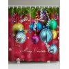 Rideau de Douche Imperméable Boule Joyeux Noël - multicolor W59 X L71 INCH