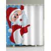 Rideau de Douche Imperméable Père Noël - Rouge W59 X L71 INCH