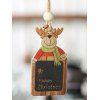 Décoration Pendante Père Noël en Bois - multicolor B 