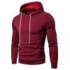 Sweat à Capuche en Couleur Unie - Brique Réfractaire 3XL