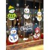 Christmas Snowman Greeting Print Removable Wall Art Stickers - multicolor 45X60CM