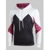 Sweat à Capuche Créatif Toile d'Agrainée Imprimée avec Poche en Avant - multicolor L