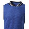 Sweat-shirt Décontracté Motif de Rayure - Bleu XL