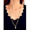 Collier Long Triangle Pendant - Or 