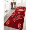 Joyeux Noël Arbre Motif bowknot Tapis de sol - Rouge Cerise W24 X L71 INCH