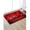 Tapis de Sol Absorption d'Eau Motif Boule de Noël et Flocon de Neige - multicolor W16 X L24 INCH