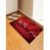 Tapis de Sol Absorption d'Eau Motif Boule de Noël et Flocon de Neige - multicolor W24 X L35.5 INCH