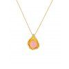 Faux perle Shell Beach collier pendentif - Rose REGULAR