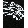 Tiger Graphic Crew Neck Chenille Sweater - BLACK L