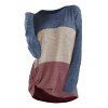 T-shirt Tordu en Blocs de Couleurs à Goutte Epaule de Grande Taille - multicolor A 1X