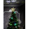 Forme étoilée d'arbre de Noël Topper avec Rotatif Projecteur LED - Or AU PLUG