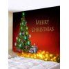 Tapisserie Murale Pendante Art Décoration Sapin de Noël et Cadeaux Imprimés - multicolor W59 X L51 INCH